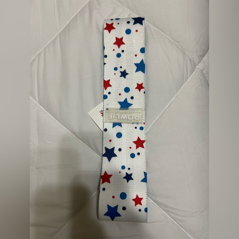 ⭐️5/$15 Fitness Glute Band Resistance America Red White Blue Stars Booty